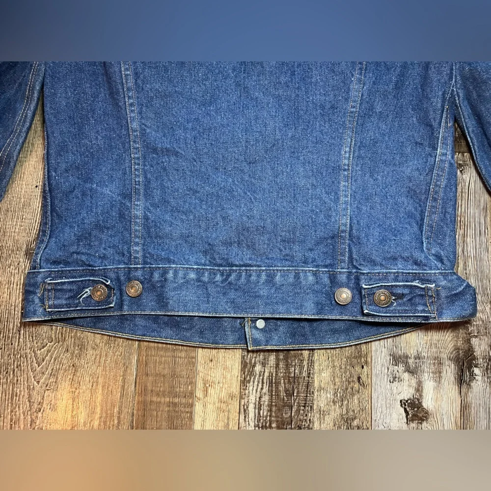 Vintage Levi's 70's 70505 0217 Type III Trucker Jacket Small e Sz 38 Made in USA - Picture 10 of 15